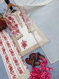 New Designer Party Wear Look Pure Heavy Star Georgette Top Plazzo & Dupatta Set