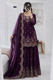 Fendy Satin with Codding Embroidery Sequence Work Salwar Kameez