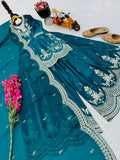 Fendy Satin with Codding Embroidery Sequence Work Salwar Kameez