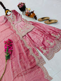 Fendy Satin with Codding Embroidery Sequence Work Salwar Kameez