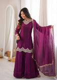 Fendy Silk with Embroidery Codding And Real Mirror Work Salwar Kameez