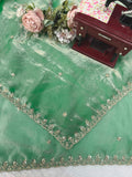 Fendy Silk with Intricate Thread With Sequence Work Saree