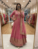 Heavy Fox Georgette With 5mm sequence Embroidery Work Anarkali Salwar Kameez