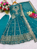 Heavy Fox Georgette With 5mm sequence Embroidery Work Anarkali Salwar Kameez
