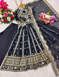 Heavy Fox Georgette With 5mm sequence Embroidery Work Anarkali Salwar Kameez