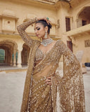 Heavy Quality Mono Net with Heavy 5mm Sequins Embroidery work Saree