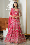 Premium Malai Satin Silk Embellished With Beautiful Multi Thread Work Lehenga Choli