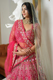 Premium Malai Satin Silk Embellished With Beautiful Multi Thread Work Lehenga Choli