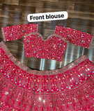 Premium Malai Satin Silk Embellished With Beautiful Multi Thread Work Lehenga Choli