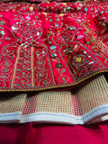 Premium Malai Satin Silk Embellished With Beautiful Multi Thread Work Lehenga Choli
