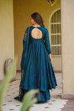 New Designer Heavy Vichitra Silk material Anarkali Suit In New Fancy Style