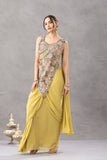 NEW SUPERHIT TRENDING READY TO WEAR SAREE WITH EMBROIDERED STYLIST BLOUSE ON CHINON FABRIC