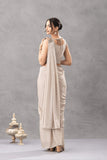NEW SUPERHIT TRENDING READY TO WEAR SAREE WITH EMBROIDERED STYLIST BLOUSE ON CHINON FABRIC