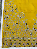 Natural crep with Intricate Thread & Sequence work Salwar Kameez