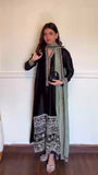 Glass Fabric with Soft Micro Inner lining with Intricate Thread work Salwar Kameez