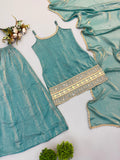 Doremon Crush With Real Mirror And Embroidered Sequence Work Salwar Kameez