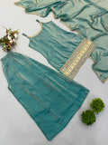 Doremon Crush With Real Mirror And Embroidered Sequence Work Salwar Kameez