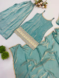 Doremon Crush With Real Mirror And Embroidered Sequence Work Salwar Kameez