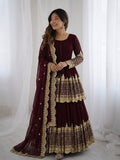 Elegant Embroidered Sequence Designer Kediya Collection 3 Piece Set Look Gorgeous