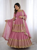 Elegant Embroidered Sequence Designer Kediya Collection 3 Piece Set Look Gorgeous
