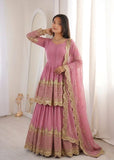 Elegant Embroidered Sequence Designer Kediya Collection 3 Piece Set Look Gorgeous