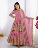 Elegant Embroidered Sequence Designer Kediya Collection 3 Piece Set Look Gorgeous