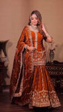 New Ready-made Fendy Silk And Heavy Embroidery Sequence Work Top-Bottom And Dupatta Set