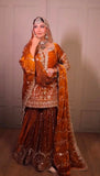 New Ready-made Fendy Silk And Heavy Embroidery Sequence Work Top-Bottom And Dupatta Set
