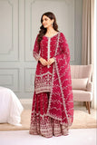 New Ready-made Fendy Silk And Heavy Embroidery Sequence Work Top-Bottom And Dupatta Set