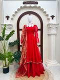 Tabby silk with Mirror Fancy Lace Salwar Kameez