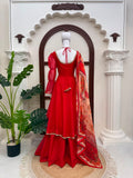 Tabby silk with Mirror Fancy Lace Salwar Kameez