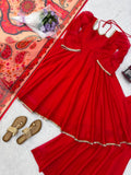 Tabby silk with Mirror Fancy Lace Salwar Kameez