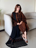 New Designer Party Wear Look Pure Roman Silk Top & Bottom With Dupatta set