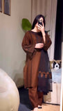 New Designer Party Wear Look Pure Roman Silk Top & Bottom With Dupatta set