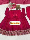 New Designer Anarkali  Heavy Crunchy Silk material Suit In New Fancy Style