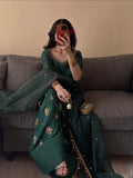 Aada Slab Silk With 5mm Sequence Embroidery Work With Coin Less And Long Sleeve Salwar Kameez
