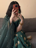 Aada Slab Silk With 5mm Sequence Embroidery Work With Coin Less And Long Sleeve Salwar Kameez