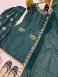 Aada Slab Silk With 5mm Sequence Embroidery Work With Coin Less And Long Sleeve Salwar Kameez
