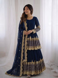 Elegant Embroidered Sequence Designer Kediya Collection 3 Piece Set Look Gorgeous