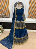 Elegant Embroidered Sequence Designer Kediya Collection 3 Piece Set Look Gorgeous