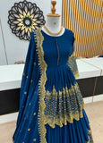 Elegant Embroidered Sequence Designer Kediya Collection 3 Piece Set Look Gorgeous