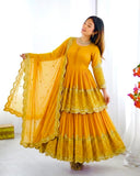Elegant Embroidered Sequence Designer Kediya Collection 3 Piece Set Look Gorgeous