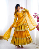 Elegant Embroidered Sequence Designer Kediya Collection 3 Piece Set Look Gorgeous