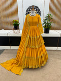 Elegant Embroidered Sequence Designer Kediya Collection 3 Piece Set Look Gorgeous