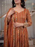 New Designer Heavy Faux Blooming Georgette Anarkali Suit In New Fancy Style