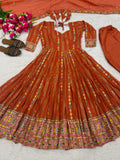 New Designer Heavy Faux Blooming Georgette Anarkali Suit In New Fancy Style