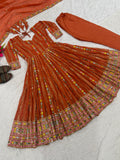 New Designer Heavy Faux Blooming Georgette Anarkali Suit In New Fancy Style