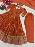 New Designer Heavy Faux Blooming Georgette Anarkali Suit In New Fancy Style
