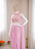 Ready to wear Saree with attached Pallu Premium Crep Silk fabric