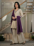 New Designer Party Wear Look Heavy Roman Silk Top Sharara Plazzo and Dupatta